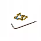 Torx csavar és csavarkulcs (arany)