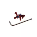 Torx csavar és csavarkulcs (piros)