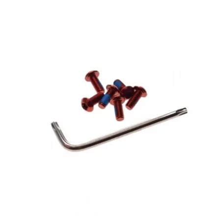 Torx csavar és csavarkulcs (piros)
