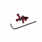 Torx csavar és csavarkulcs (piros)