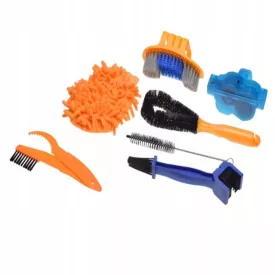 Tisztító kefe szett (motorkerékpár/bicikli) 8 RÉSZES