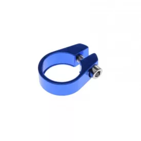   Nyereg cső bilincs, imbusz csavaros 31,8mm kék (bicikli kerékpár)