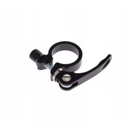 Nyereg cső bilincs, gyors záras 28,6mm fekete (bicikli kerékpár)