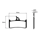 Fékbetét szett tárcsafékhez, félszinter - Shimano XT XTR Grimeca 8 Hope Mono 4 (kerékpár bicikli)