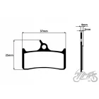 Fékbetét szett tárcsafékhez, félszinter - Shimano XT XTR Grimeca 8 Hope Mono 4 (kerékpár bicikli)