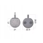 Fékbetét szett tárcsafékhez, félszinter - Hayes Mechanical GX-2 MX-2 MX-3 Sole (kerákpár bicikli)