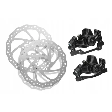 Mechanikus tárcsafék szett, első kerékhez (160mm)