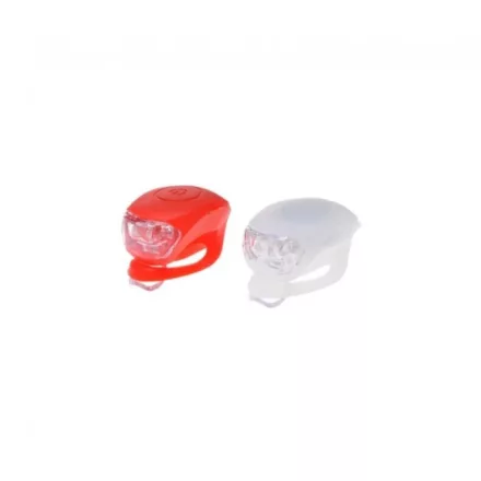 Lámpa szett, első + hátsó LED bicikli-kerékpár