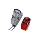 Lámpa szett, első + hátsó LED kerékpár
