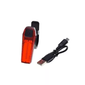 Hátsó lámpa, kerékpár bicikli LED akku + usb