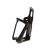 Kulacs tartó, állítható, fekete (kerékpár, bicikli)