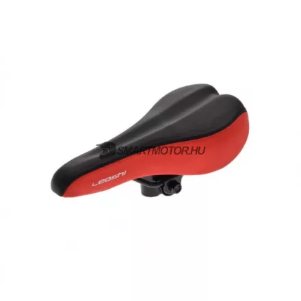 Nyereg, bicikli kerékpár MTB 255 x 135 (fekete-piros)