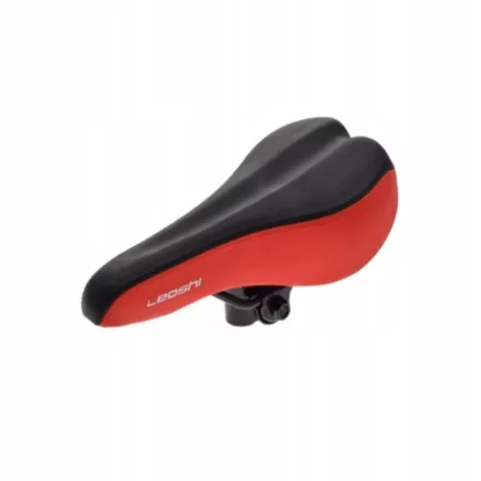 Nyereg, bicikli kerékpár MTB 255 x 135 (fekete-piros)