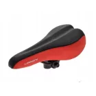 Nyereg, bicikli kerékpár MTB 255 x 135 (fekete-piros)