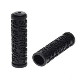 Bicikli kerékpár markolat supergrip (fekete), gumi (2db)