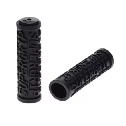 Bicikli kerékpár markolat supergrip (fekete), gumi (2db)
