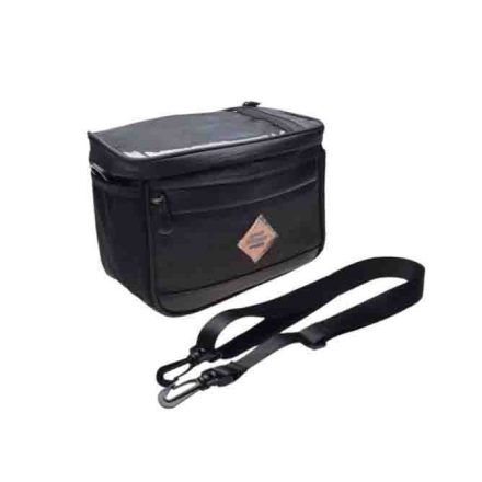 kormánytáska, kormányra szerelhető, fekete