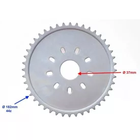 Lánckerék, hátsó T:44 külső kerékpár motor
