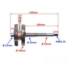 Főtengely Piaggio Citta Cia Grillo Si Bravo Boxer Boss 1967-2006 090500D