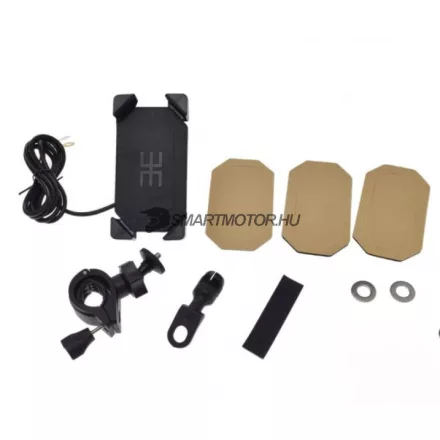 Telefon tartó állvány + USB aljzat