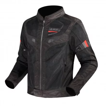 Motoros kabát, LS2 GARDA FÉRFI FEKETE-PIROS 5XL