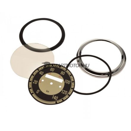 Műszerfal felújító szett, JAWA 250 350 kerek, 140km/h fekete