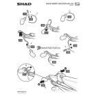 konzol oldal dobozhoz 3P SHAD Suzuki SUZUKI BANDIT GSF GSX 650 1200 1250 15-17