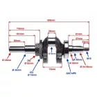Főtengely hajtókarral Honda GX390 gokartmotorhoz