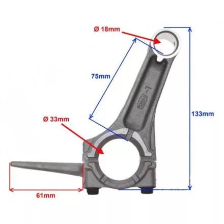 Hajtókar Honda GX270 gokartmotorhoz