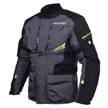 Motoros Kabát LEOSHI szürke XXL