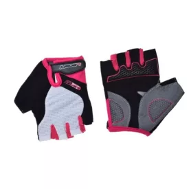 Kesztyű kerékpár bicikli LEOSHI fek-feh-pink  XL