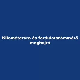 Kilométeróra és fordulatszámmérő meghajtó